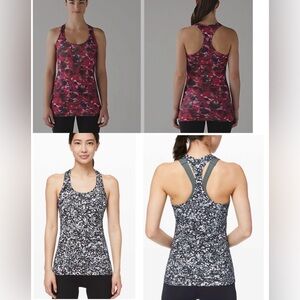 Lululemon cool Racerback tank top bundle sz 4 6